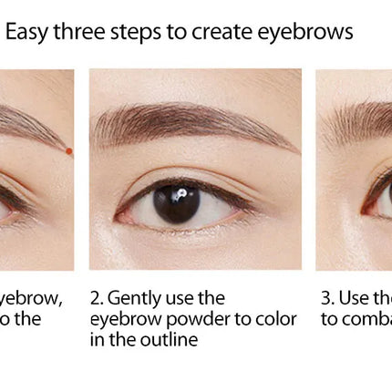 Lazy Eyebrow Powder Palette Kit 3D Thrush Natural Eyebrow Enhancers High Color Rendering Waterproof Lasting Eyes Makeup Cosmetic