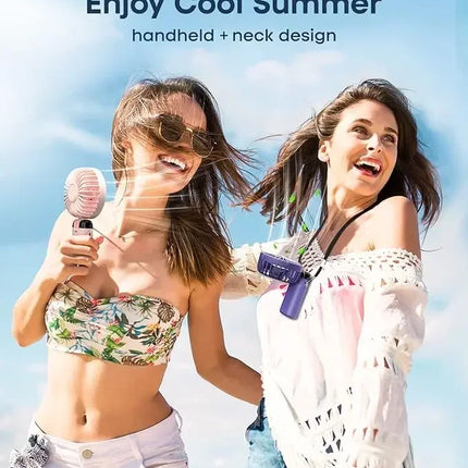 Portable Handheld Personal Rechargeable Fan LED Digital Display 90°Adjustable  Rechargeable Fan , 5 Speed Wind Mini Aromatherapy