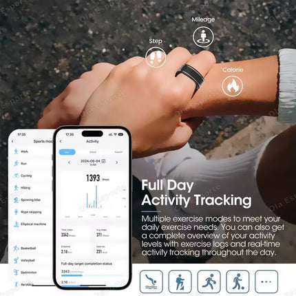 2026 Smart Ring Bluetooth Call Heart Rate Blood Pressure Monitor Men Women Smartring 5ATM Waterproof Health Multi Sports Rings