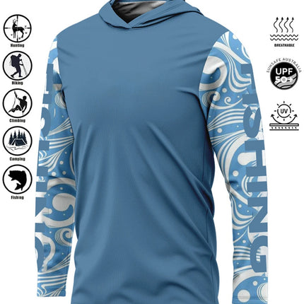 Fishing Shirt Hoodie,UPF 50+ Uv Protection Quick Dry Tops Breathable 2025 Outdoor Moisture Wicking Jersey Fishing Apparel shirts