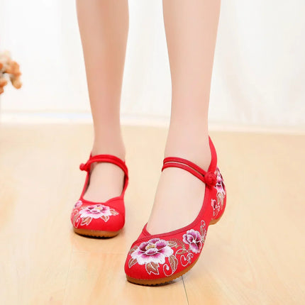 Casual Shoes for Women, Fashion Vintage Elegant Ethnic Style Embroidery Streetwear Chinese Style Women's Shoes, Summer New
