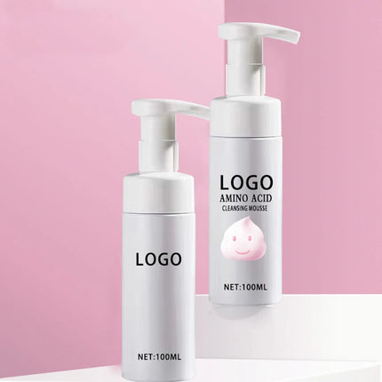 Custom Logo Camellia Cleansing Mousse Private Label 100ml Moisturizer Powerful Makeup Remover Foaming Amino Acid Unisex Cleanser