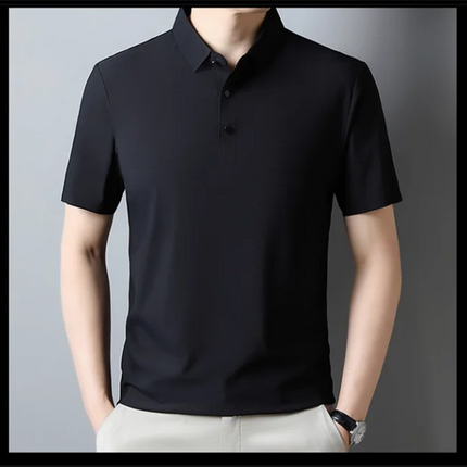 Summer New Men's Short Sleeve Ice Silk POLO Shirt Fashion Simple Men's Business Casual Pullover Large Size 5XL