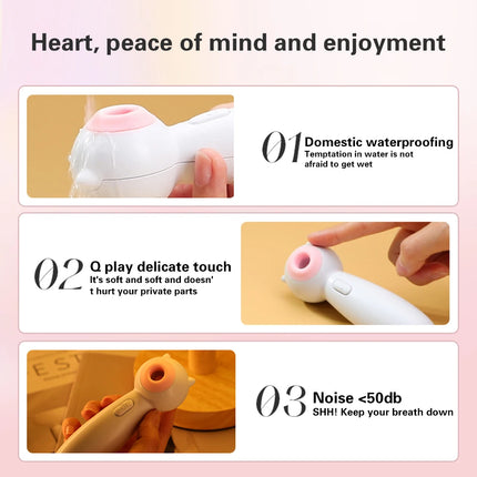 Sucker Clitoris Sucking Vibrator Female Clit Oral Stimulator Nipple Vagina Sex Toys for Women Masturbator Product Adult Supplies