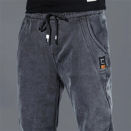 New Man Pants Hip Hop Harem Jeans Men Trousers Loose Joggers Denim Casual Sweatpants Korea Trousers Streetwear Men Clothing