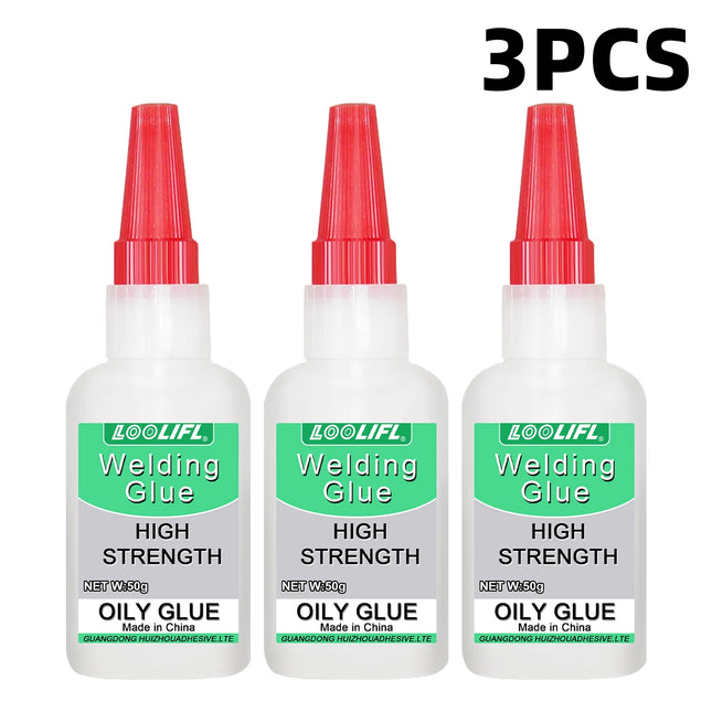 Loolifl 50g High-Strength Welding Glue, a Universal Super Adhesive Suitable for Resin, Ceramics, Metal, and Glass, Strong Instant Glue