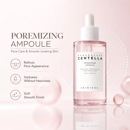 Korean Centella Ampoule Essence,Brightening Calming and Repairing Pores Smoothing Face Moisturize Serum Daily Face Care Products