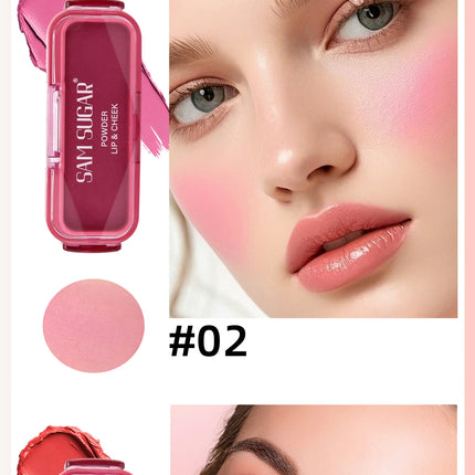 Natural Matte Blush Cream Long Lasting Waterproof Brightening Multi Use For Lips Face Cheeks Monochrome Nude