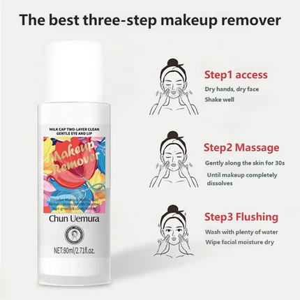 Gentle Non-irritating 3-in-1 Cleansing Oil Deep Pore Clean Hydrating Refreshing Makeup Remover for Sensitive Skin