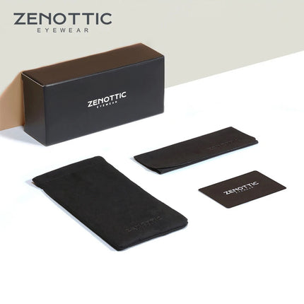 ZENOTTIC  Acetate Prescription glasses Men And Women Square Full-Rim Myopia Hyperopia Progressive Anti-Blue Light