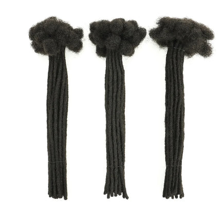 Dreadlock Extensions Real Human Hair For Man/Women Permanent Loc Extensions 60 Strands 6-14 Inch Brazilian Dreadlock