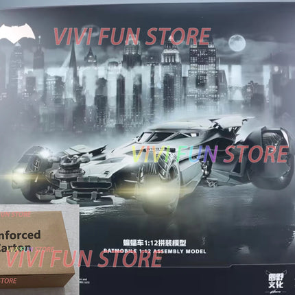 In Stock Xiwanshe BATMOBILE 1/12 ASSEMBLY MODEL Movable Model Toys Batman With LED Bat car