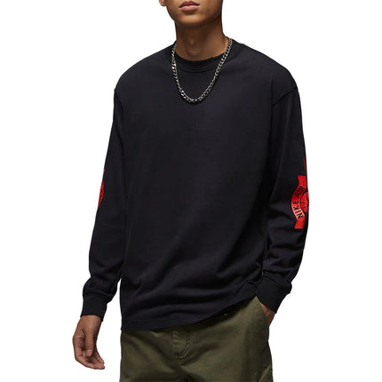 Nike Official Authentic JORDAN Men's Skin-Friendly Round Neck Long Sleeve Retro T-Shirt IB3135-010