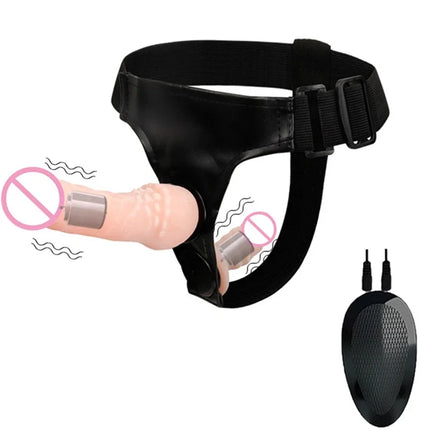 Strap-On Big Dildo Vibrator Strapon Ultra Elastic Harness Belt Adult Sex Toys For Woman Lesbian Double Penis Realistic Dildos