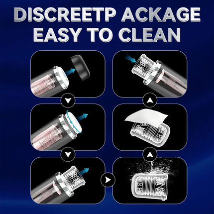4 IN 1 Automatic Masturbator Telescopic Sucking Licking Male Masturbation Cup Penis Stimulation Electric Male Sex Toys for Men