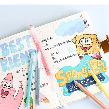 Color Gel Pen Set Kawaii Stationery Student Diary Pen Journaling Note Handbook Pen Color Gel Ink Pens Markers School Supplies