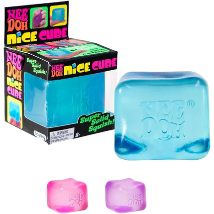 Schylling Needoh Nice Cube Sensory Stress Reliever Fidget Tool for Anxiety &Focus Desk for Adults & Anti-Anxiety Squeeze Kids
