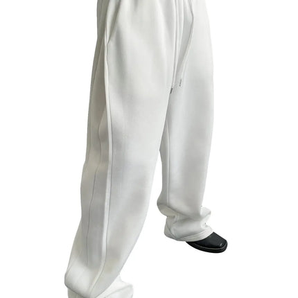Mens Sweatpants Straight Fit Joggers for Sports and Streetwear Loose Oversized Casual Pant Drawstring Multi-pocket Men Long Pant
