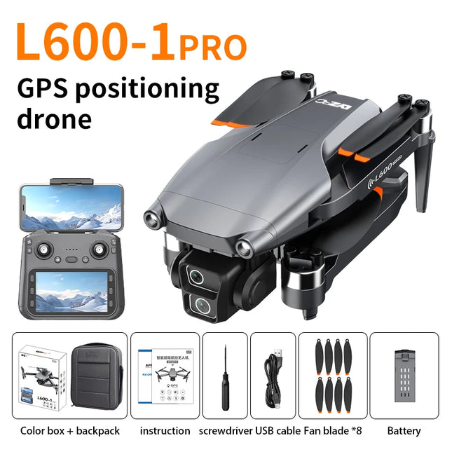 New L600-1 Pro screen control remote control GPS brushless high definition aerial photography folding quadcopter