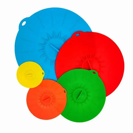 1/5pcs Environment-friendly Preservation Covers Food Cover Silicone Lids Refrigerators Microwave Ovens Spill Proof Kitchen Tools
