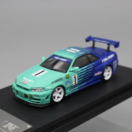 Fast Speed 1:64 Skyline Z-tune R34 Alloy Car Model