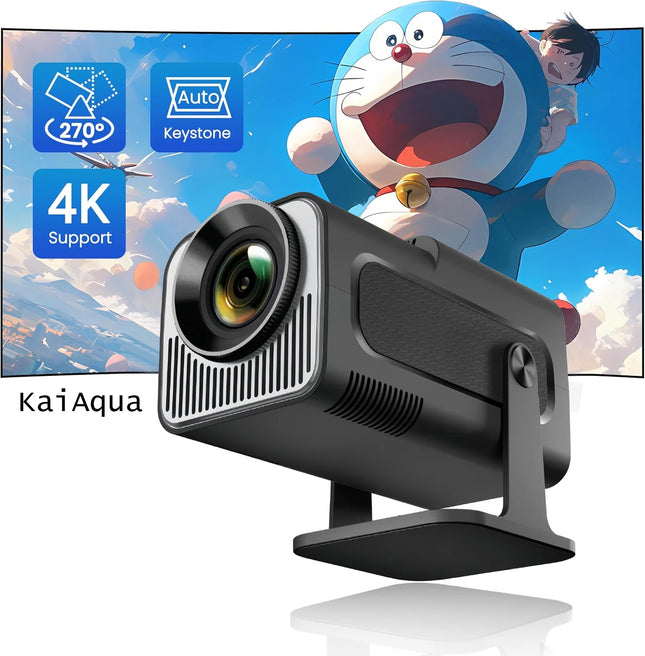 4K Android 11 Projector Native 1080P 390ANSI HY320 Dual Wifi6 BT5.0 1920*1080P Portable Cinema Projector Upgraded