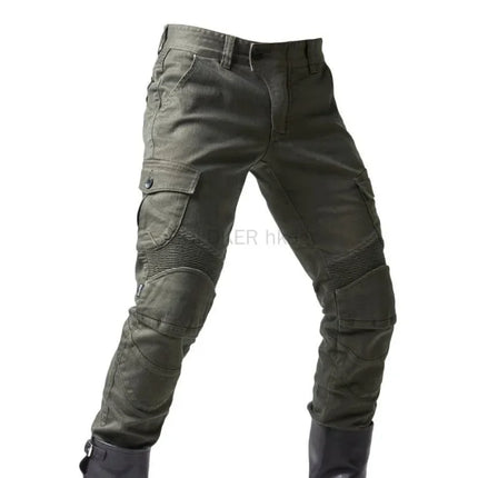 2025 Motorcycle Jeans Cargo Pants with Knee Guards for Street Bike Fashion Pants Men's Clothingcargo Y2k Camo Pants for Men