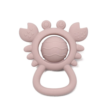 Baby Silicone Teether Rattle Toys BPA Free Palm Design Chewing Toy for Infants Newborn Gifts Easy to Grip Babies Teething Toys