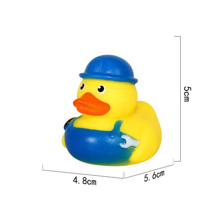 Toddler Baby Play Water Toys Little Yellow Duck Bath Toy Squeeze Sound Rubber Ducky Toys Kids Swimming Funny Toys