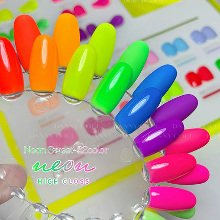 Fluorescent Color Gel Nail Polish Set Summer Neon Gel Semi Permanent Varnishes Nail Art Manicure Soak Off UV LED Gel Polish 15ml