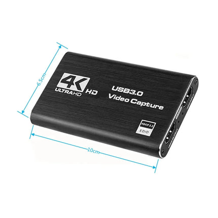 4K USB 3.0 Video Capture Card HDMI-compatible 1080P 60fps HD Video Recorder Grabber For OBS Capturing Game Card Live