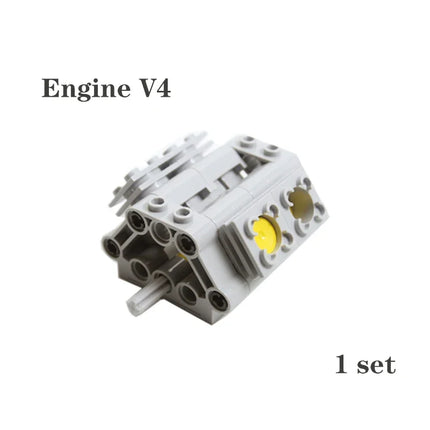 Technical Parts Kit V2 V4 V6 V8 V10 V12 V14 Engine Cylinder Building Blocks Bricks Model for High-tech Cars DIY Educational Toys