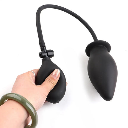 Inflatable Anal Plug Expandable Dildo Pump Butt Plug Anal Dilator Bdsm Sex Toy Gay Prostate Massage For Anus Enlargement By Pump