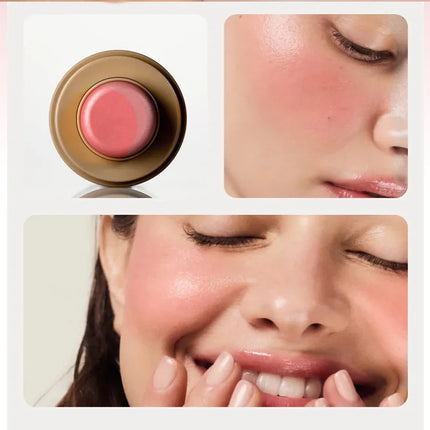 2-in-1 Cream Blush Stick - Waterproof Matte & Skin-Fusing, Long-Lasting Natural Red, Highly Pigmented & Easy Blend