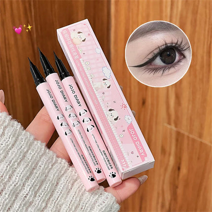 Quick-dry Eyeliner Pencil Makeup Lasting Smooth Ultra Thin Black Brown Matte Eye Liner Waterproof Liquid Eyeliner Pen Cosmetics