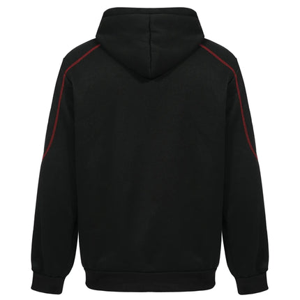 Men's Long Sleeve Zip Up Hoodie Casual Athletic Sweatshirt Hooded Jacket with Pockets Spring Fall Warm Fleece Lined Coat Outwear