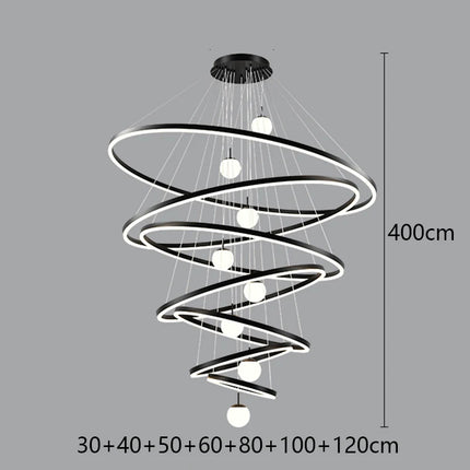 Modern home decor led lights pendant light lamps forstaircase Chandeliers for living room hanging light indoor lighting