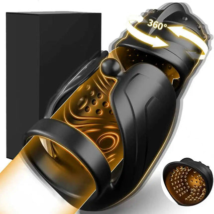 Male Sex Toy Penis Vibrator Male Masturbator Adult Toys for Men Penis Trainer 360° Swing Glans Training APP Control Cock Ring