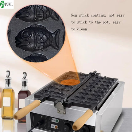1500W sea bream cooking machine, commercial mini fish cake tool, Internet famous spread pancake machine, fried sauce pancake