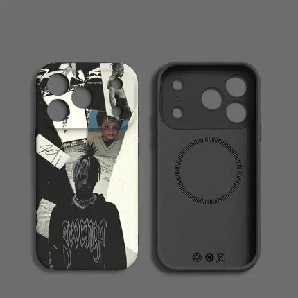 1pc Cool XXXTentaction Rapper Phone Case Magnetic Silicone Soft Case For IPhone 17 16 15 14 13 12 11 Plus Pro Max Air