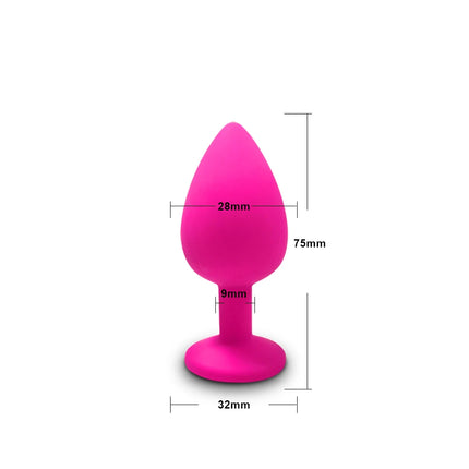 3 Sizes Anal Plug Butt Women Men Silicone Round Shaped Erotic Penetration Anal Bullet Gay anal Masturbator Sex Toy for Adults 18
