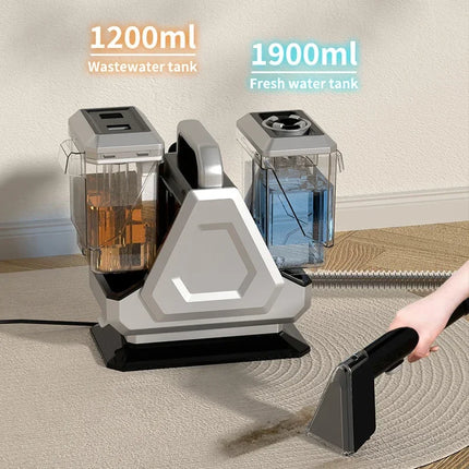 Portable Carpet Cleaner  Wet & Dry Powerful Vacuum Cleaner For Carpet, Rug, Couch, Car Seats, Deep Spot Cleaning Machine 220V