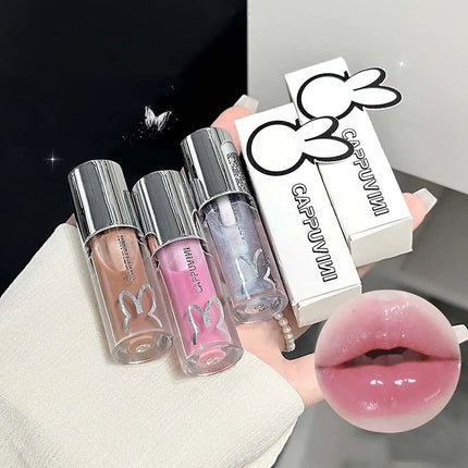 Cute Sparkling Mirror Lipstick Moisturizing Sexy Pink Shining Lips Gloss Long Lasting Lip Tint Makeup Jelly Glaze Cosmetics