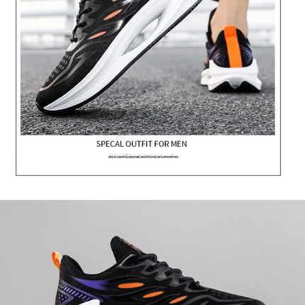 Men's Breathable Sports Shoes Spring New Mesh Casual Fashion Versatile Trendy Men's Shoes Summer Running Shoes Suitable for Outdoor Sports