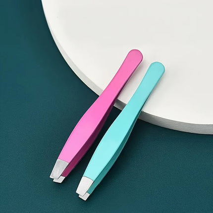 MINI Eyebrow Tweezers Facial Hair Removal Clips Stainless Steel Eyebrow Eyelash Makeup Tweezers Beauty Tools