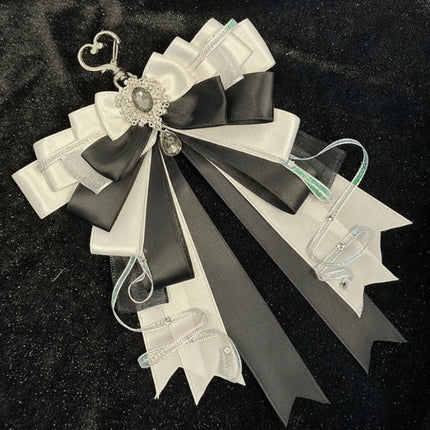 Cute Anime Ita Bag Accessories Rhinestone Multi-layered Bow Double Layer Ribbon Bow Pendant Keyring Attachment Convenient