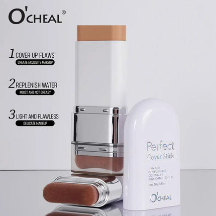 Double-ended Foundation Stick Perfect Cover Stick Thin And Comfortable Concealer Foundation Cream Waterproof Long-lasting Makeup