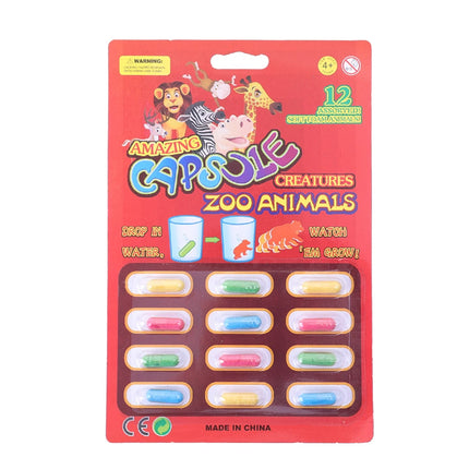 12pcs/set Creative Soaking Water Expands To Large Sponge Capsule Toys Dinosaur Sea Animal Shape Kids Bath Swimming Puzzle Toys