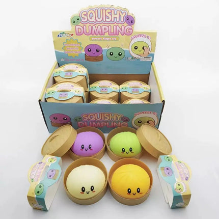 Blind box Colorful Simulated Dumpling Squishy Relaxing Relieve Anxiety Antistress Enhance Happiness Rebound Squeeze Reliever Toy