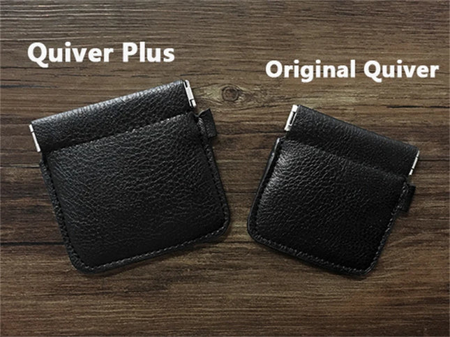 VDR Quiver Plus By Kelvin Chow (Gimmicks and Online Instructions) Close-up Magic Tricks professional Amazing Genuine Leather